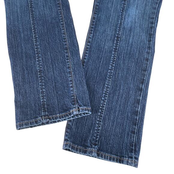 Old Navy The Sweetheart Denim Blue Jeans Front Pintuck Seams 12 Regular - Picture 7 of 14